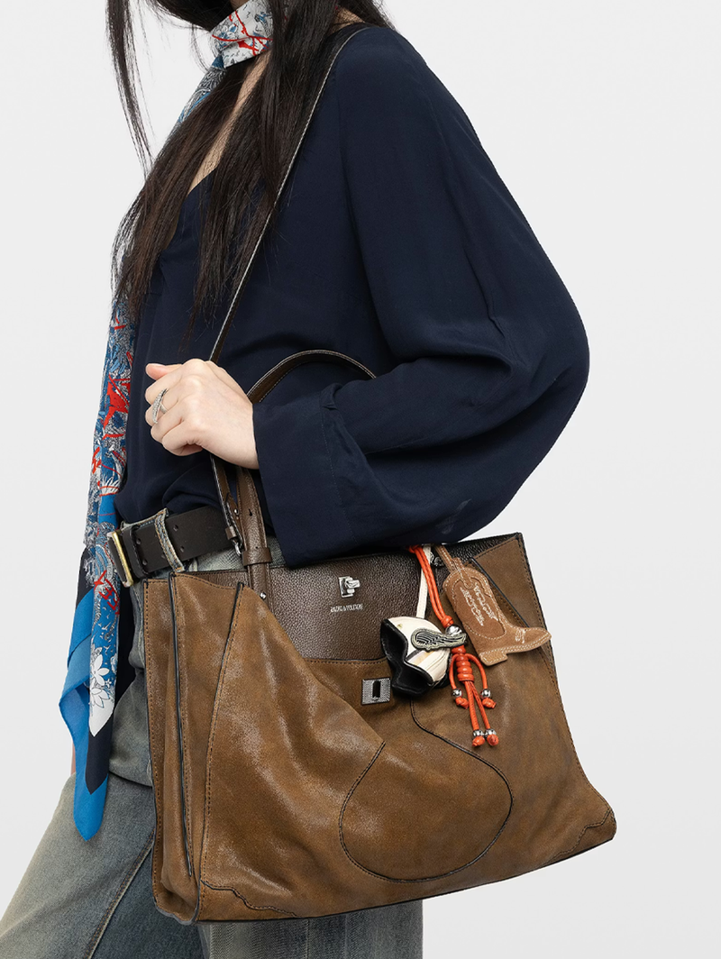 Jack Suede Bag in Wood