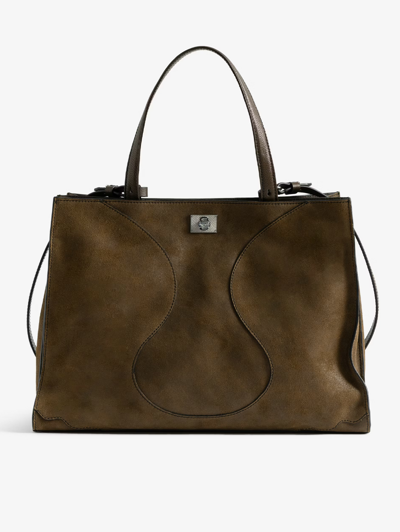 Jack Suede Bag in Wood