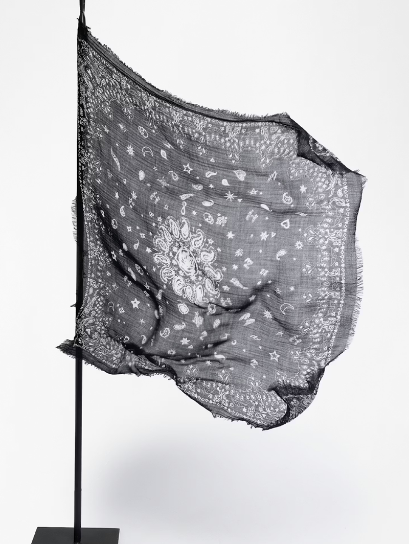 Nuage Bandana Scarf in Black