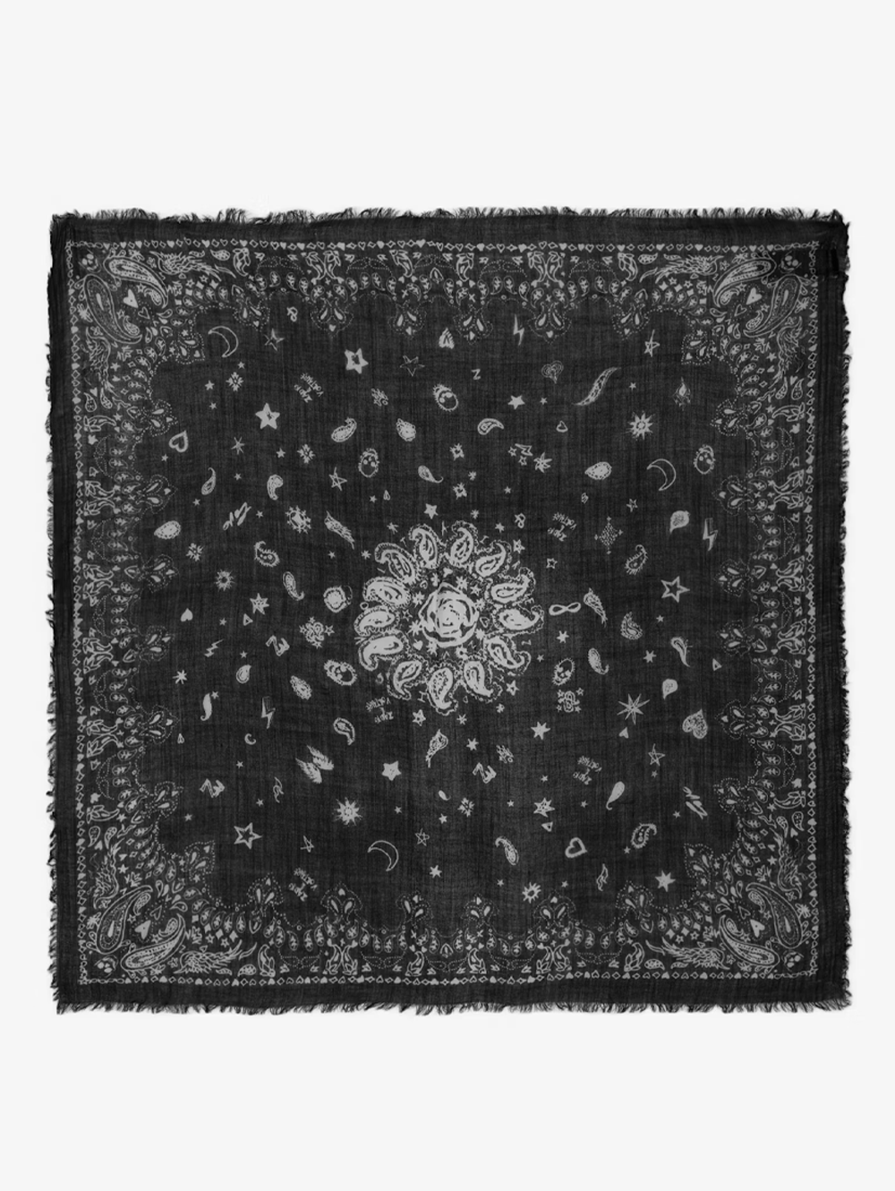 Nuage Bandana Scarf in Black