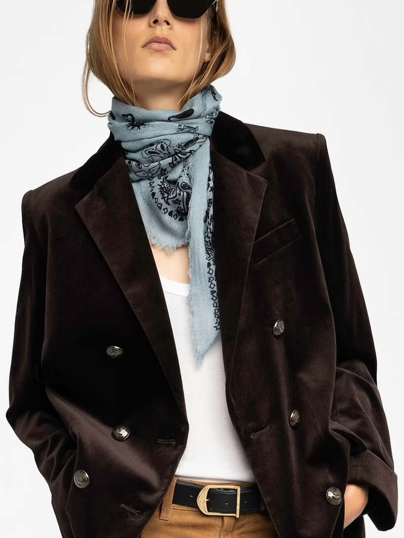 Nuage Bandana Scarf in Baby Blue