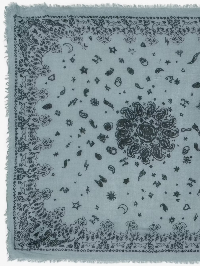 Nuage Bandana Scarf in Baby Blue