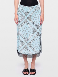 Jarvis Bandana Skirt in Bleu Oxford