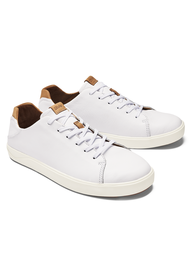 Lae‘ahi Lī ‘Ili Leather Sneaker in White