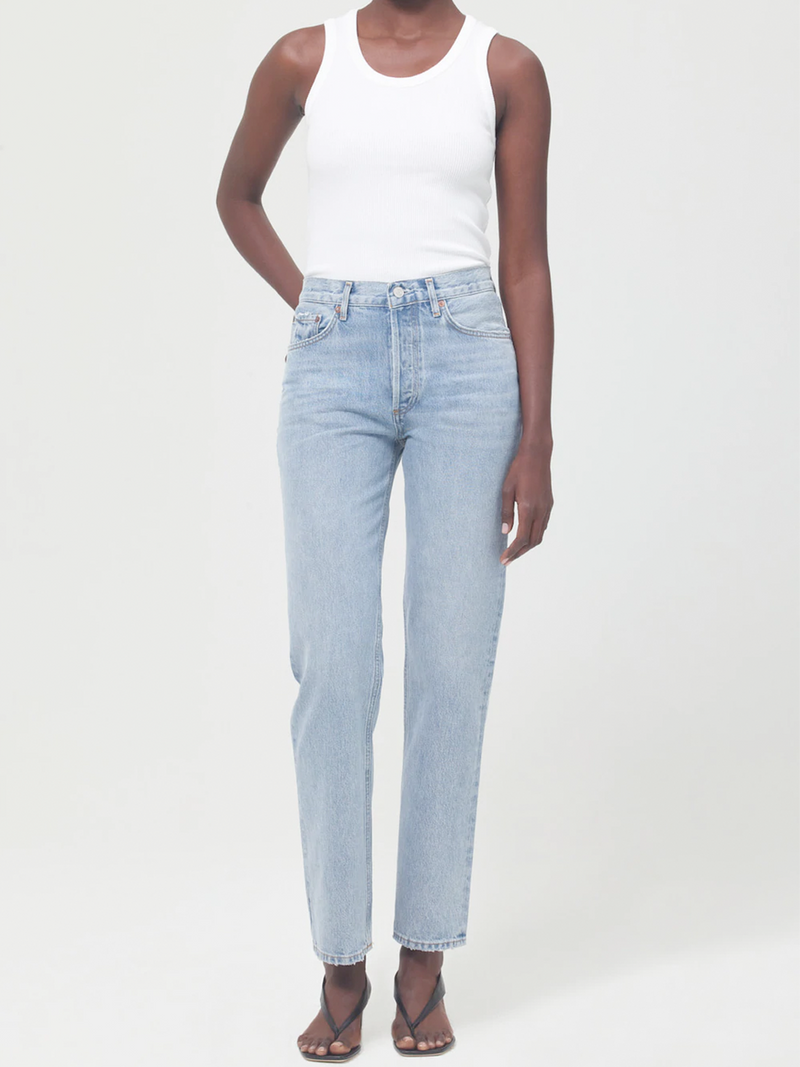 Poppy Scoopneck Tank in White