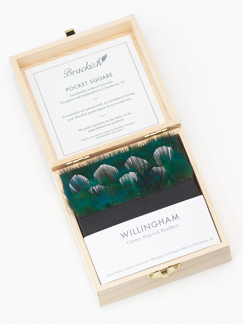 Willingham Feather Pocket Square