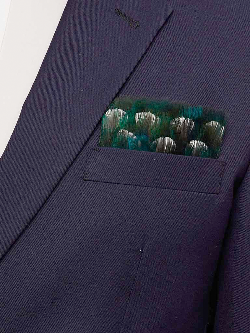 Willingham Feather Pocket Square