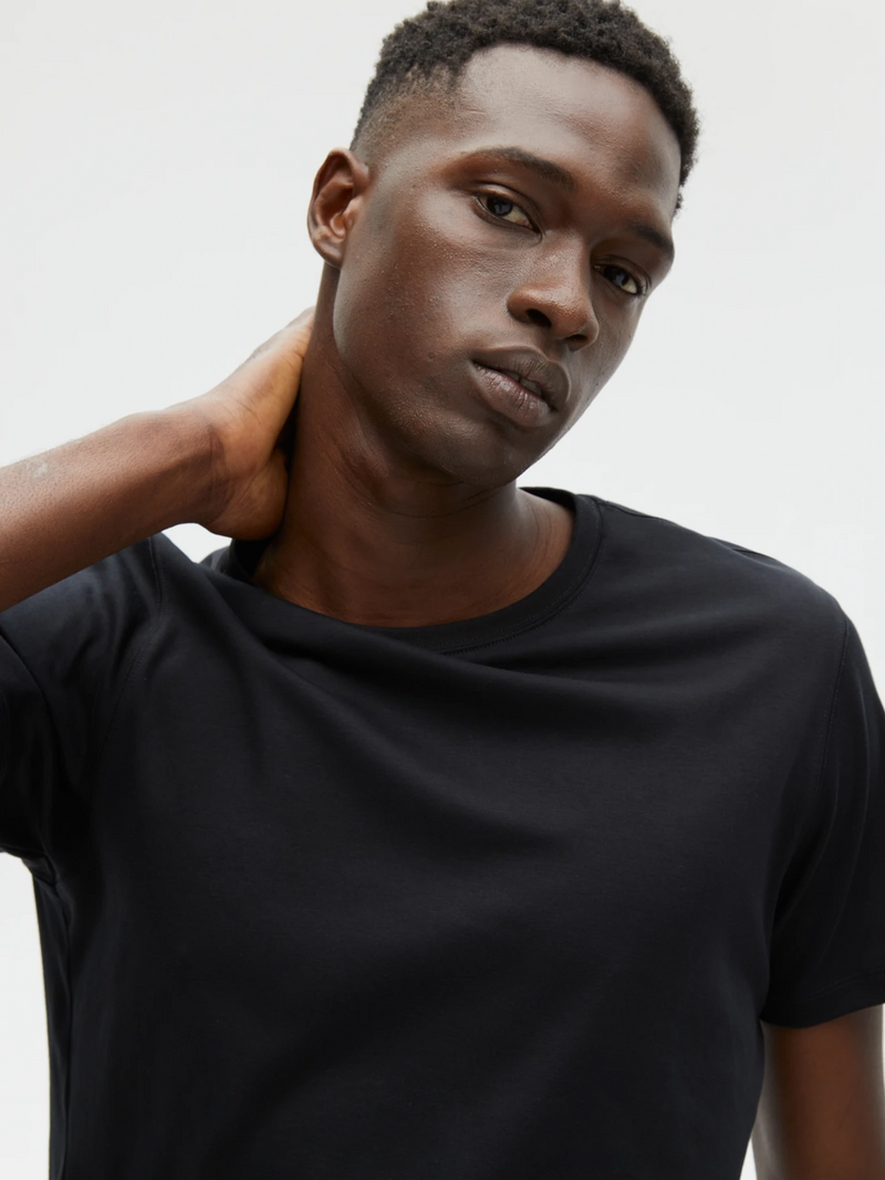 Short Sleeve Crew in Black