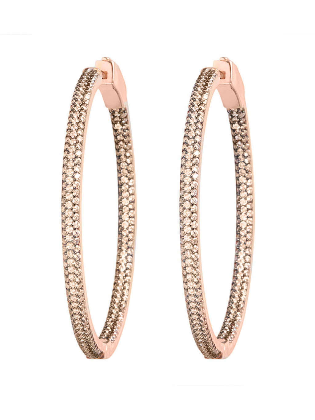 Rose Gold Statement Hoop