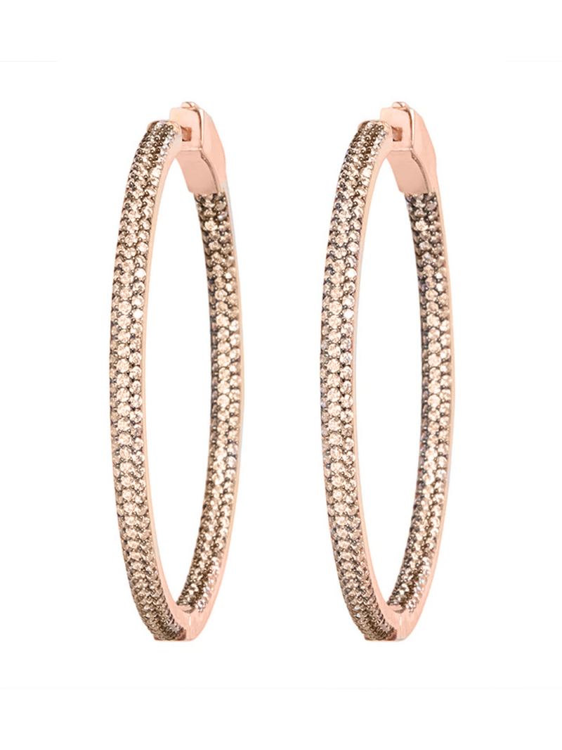 Rose Gold Statement Hoop