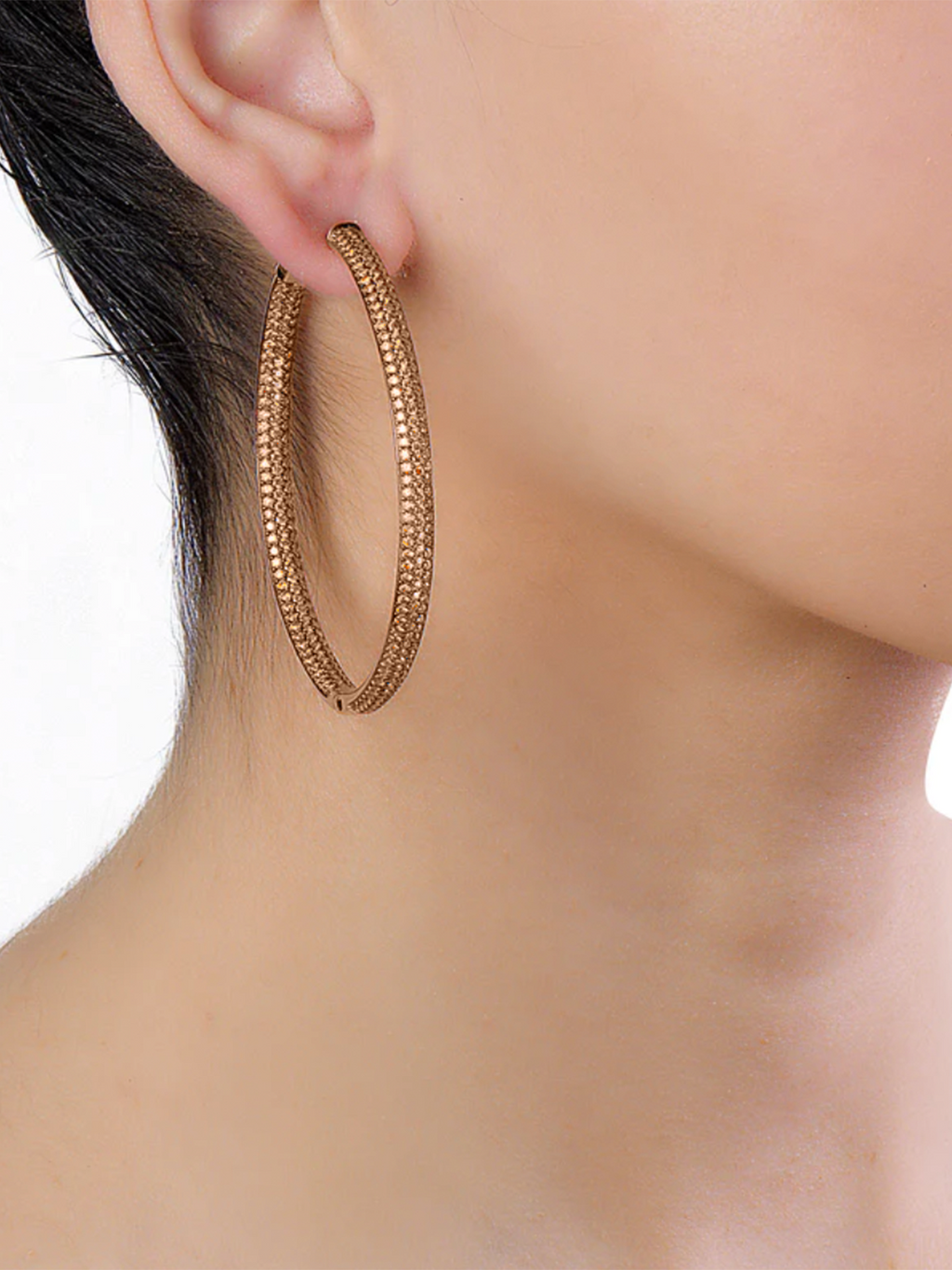 Rose Gold Statement Hoop