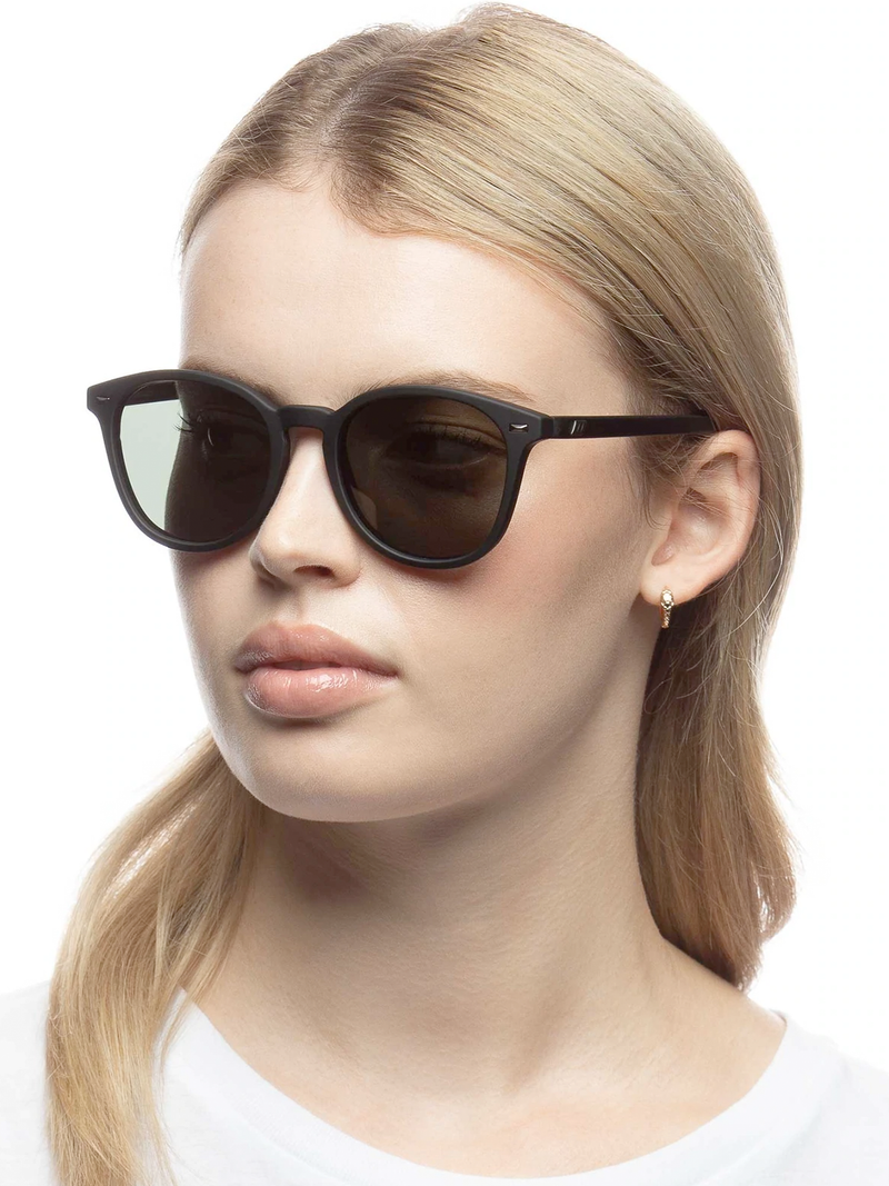 Bandwagon Black Rubber Sunglasses