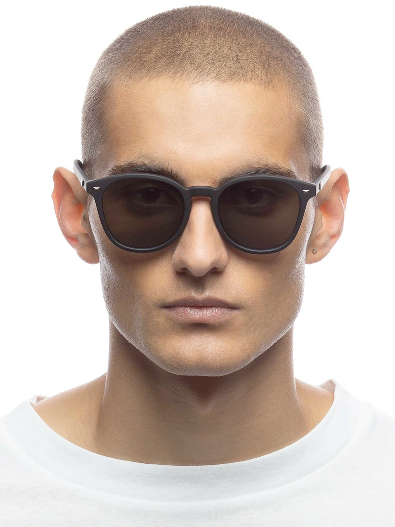 Bandwagon Black Rubber Sunglasses