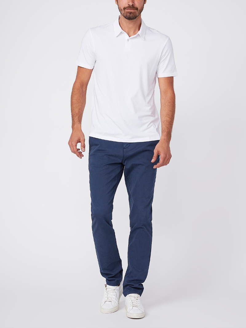 Burke Polo Shirt in Fresh White