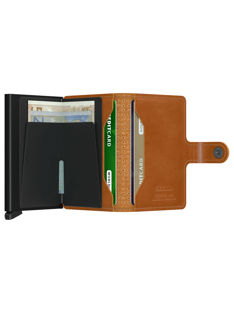 Miniwallet Perforated Cognac