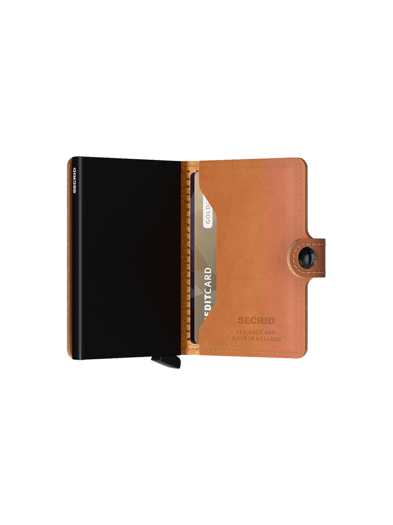 Miniwallet Perforated Cognac