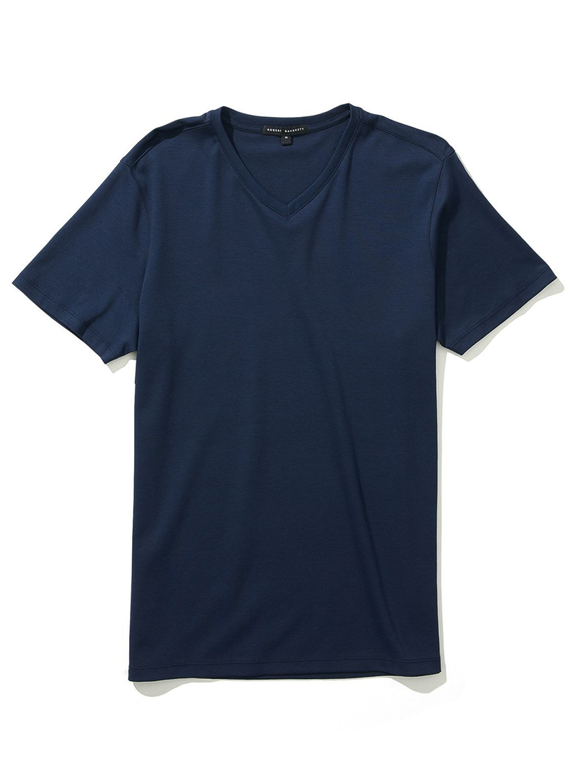 Short Sleeve V in Blue Nite
